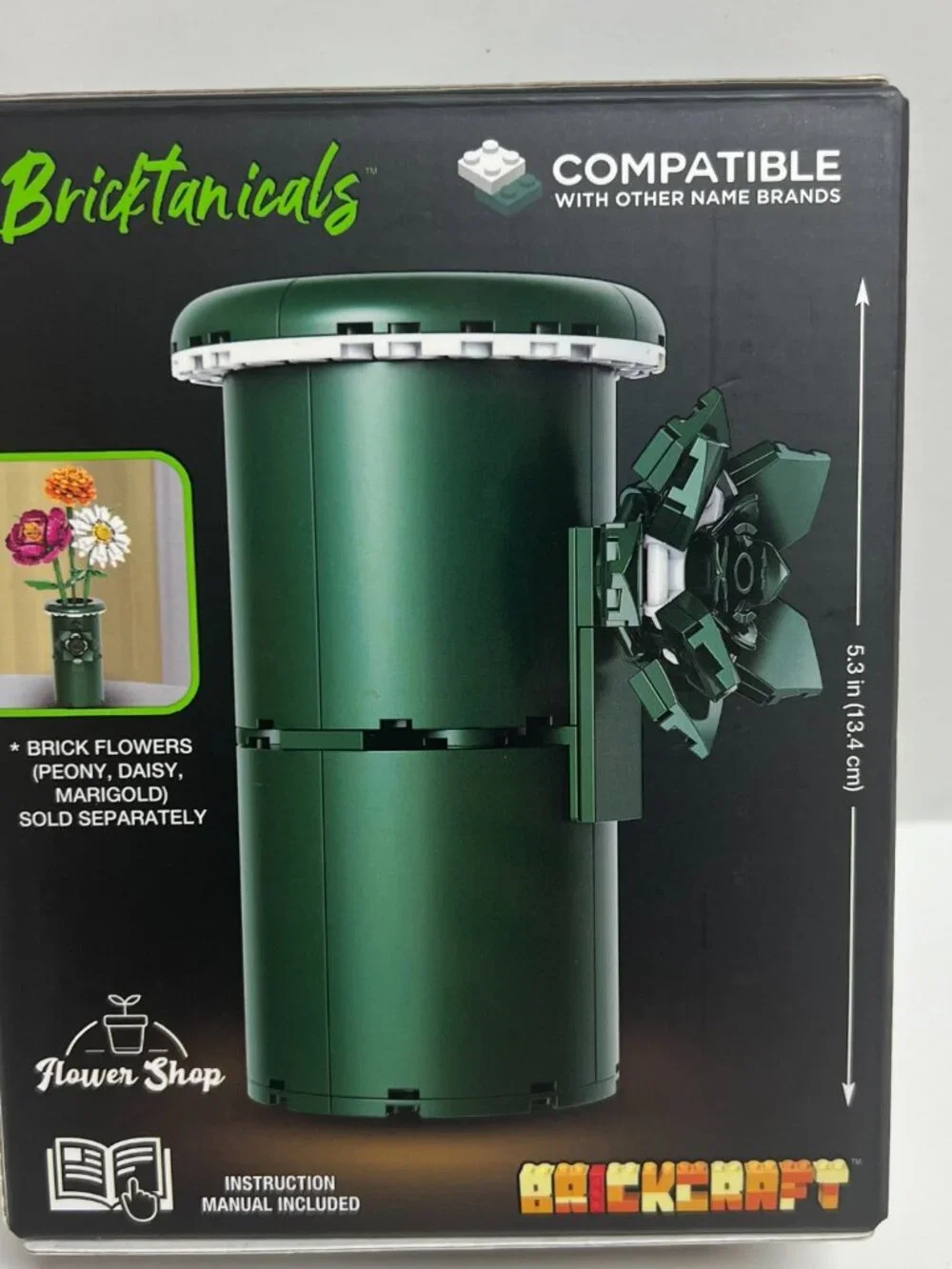 FLORAL VASE Bricktanicals Botanical Brickcraft Building Brick Set